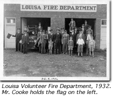 1932 Group Portrait of Louisa Volunteer Fire Department